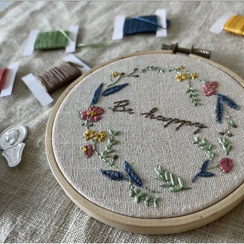 ชุดปักสะดึง-frame-embroidery-kit-collection-keep-it-simple