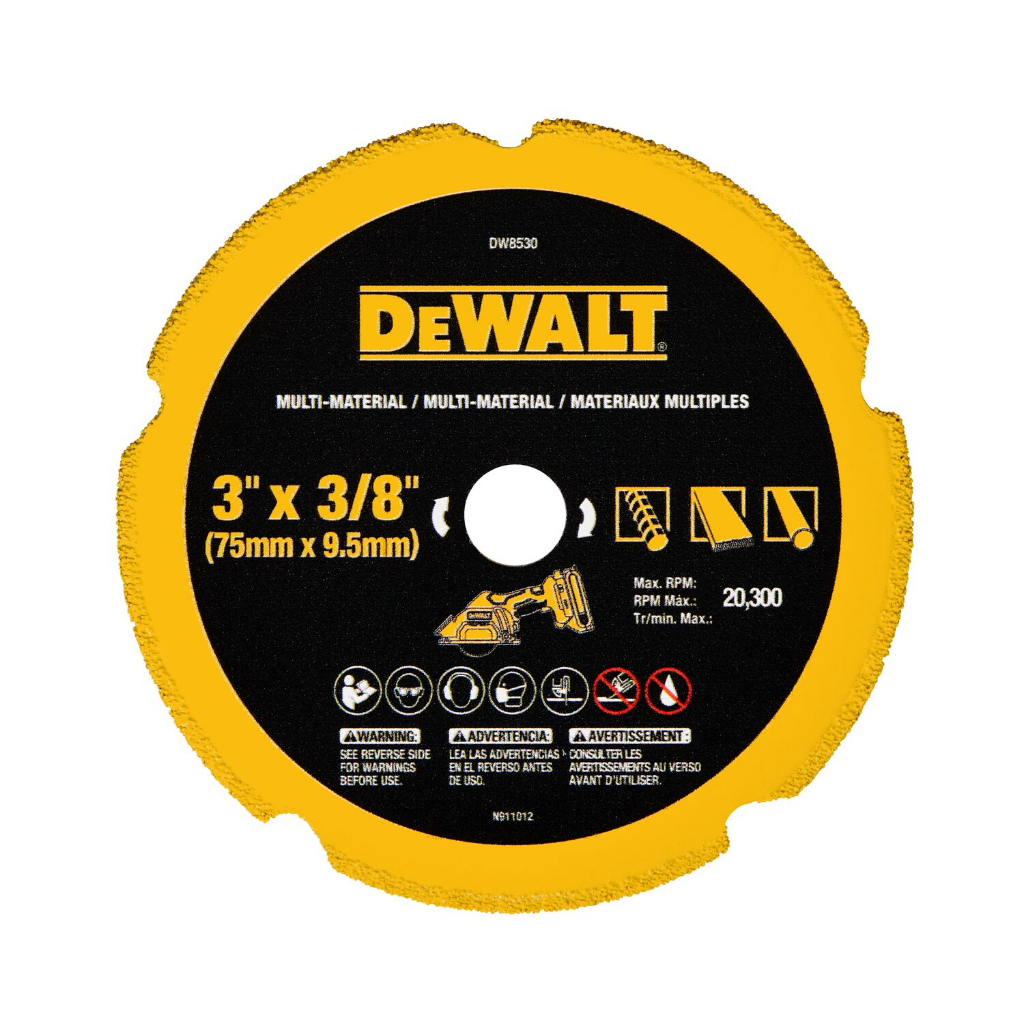 dewalt-รุ่น-dw8530-ใบตัดเพชรอเนกประสงค์-3-นิ้ว-สำหรับเครื่องตัดรุ่น-dcs438