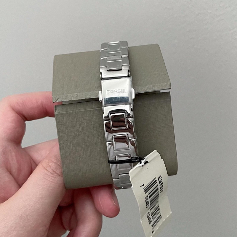 ผ่อน0-นาฬิกา-fossil-gabby-three-hand-date-watch-es5087-size34-mm-สายสแตนเลส-หน้าปัดสีน้ำเงิน-34-มม