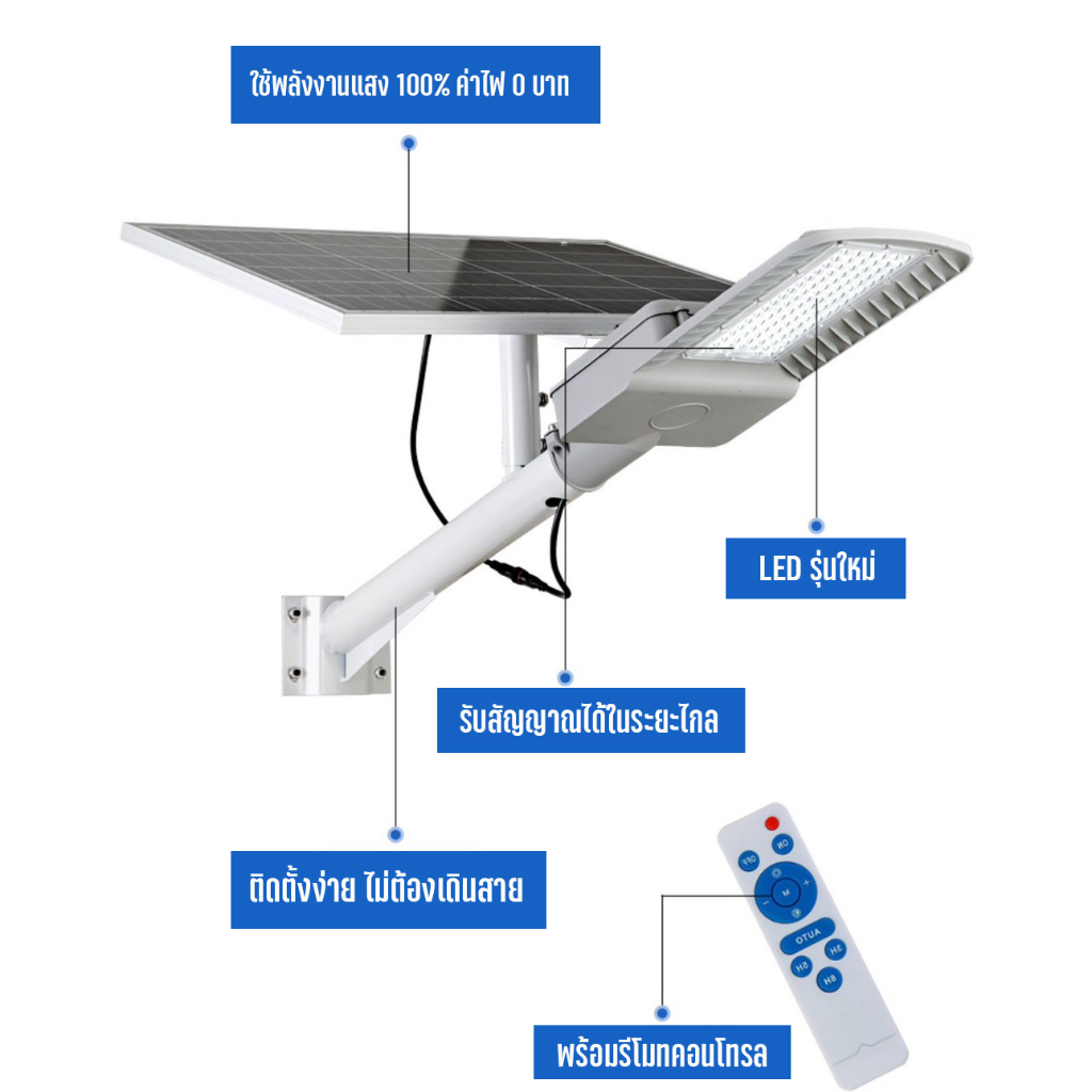 โคมไฟถนนโซล่าเซลล์-solaris-2000w-แบรนด์-xigzag-ไฟถนนโชล่าเซลล์-โคมไฟถนน-โคมไฟโซล่าเซล-ไฟถนนโซล่า-streetlight-แสงขาว