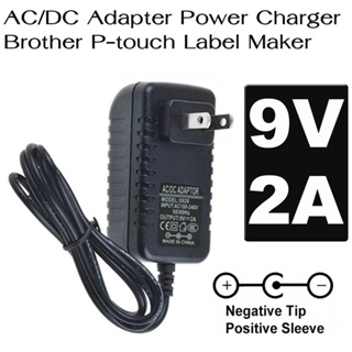 DC Adapter 9V 2A AD-24 Compatible Brother P-touch Label Maker PT-D210 PT-D200 PT-1880 LT-100H PT-E100 อื่นๆ (นอกบวกในลบ)