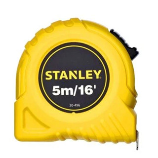 ตลับเมตร STANLEY รุ่น GLOBALTAPE 30 - 496N ขนาด 5 เมตร x 19 มม. สีเหลือง