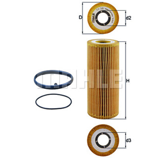 กรองเครื่อง AUDI A4 B7 B8 A5 A6 C6 C7 A8 D3 D4 Q5 Q7 PORSCHE CAYENNE PANAMERA 3.0S Hybrid VW TOUAREG 3.0 V6 MAHLE