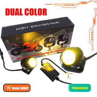 New Arrival Mini Driving Light High and Low Yellow / White LED Aniti Fog For Cars / Motorcycle Korean Led Chip