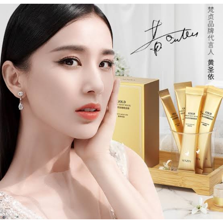VENZEN GOLD BIRD'S NEST MASK มาร์คหน้า รังนกทองคำ 4ml./20ชิ้น Shopee