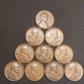 👉 เหรียญลินคอล์น ชุดปี 1950-1959 (10 เหรียญ)