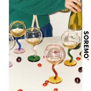 แก้วไวน์ soremo มีทุกสี ขนาด 300 มิล พร้อมกล่อง