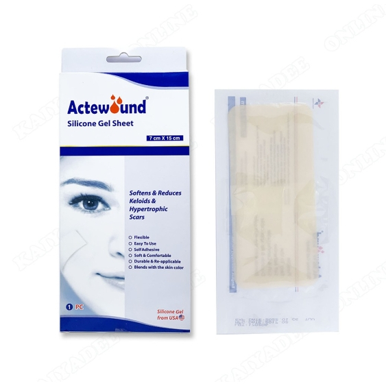 actewound-silicone-gel-sheet-7x15cm-ขนาด1แผ่น-แอ็คติวูนแผ่นแปะซิลิโคน