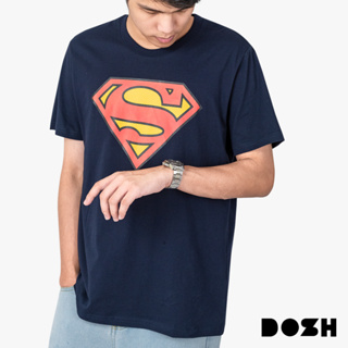DOSH MENS T-SHIRTS SUPERMAN เสื้อยืดคอกลม แขนสั้น ผู้ชาย DSMT5203-NV