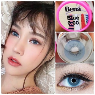 คอนแทคเลนส์ สาย ฝอ. รุ่น Mini Bena สีฟ้า/Blue มีค่าสายตาปกติ (0.00) เปลี่ยนแทนทุกเดือน