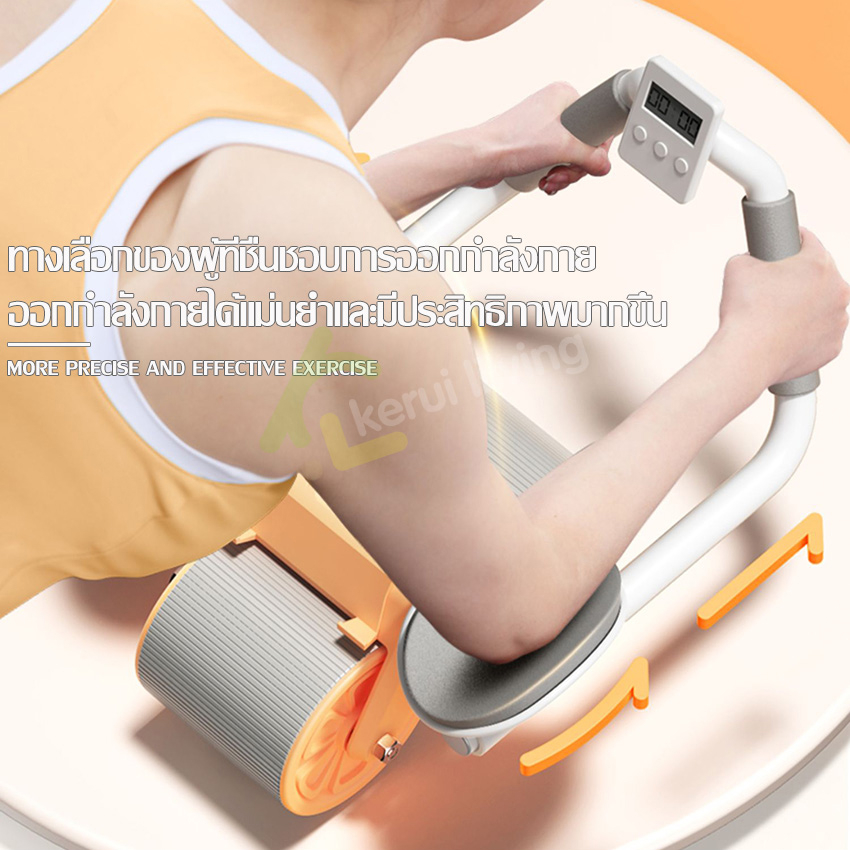 ล้อฟิตเนส-roller-wheel-ลูกกลิ้งฝึกกล้ามท้อง-ลูกกลิ้งฟิตเนส-2-ล้อ-ด้ามจับฟองน้ำ-ฟองน้ำรองข้อศอก-สําหรับบ้าน-ยิม-ฟิตเนส