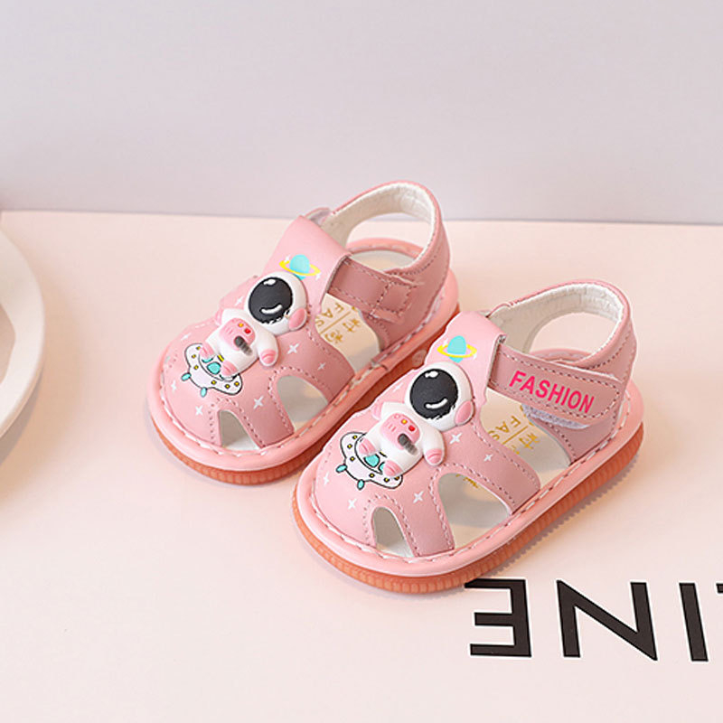 babyonline-x128-f2-รองเท้าแตะรัดส้นเด็กมีเสียง-พื้นยางpvcนิ่ม-มีกันลื่น