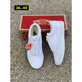 Vans old skool รองเท้าผ้าใบผูกเชือกพร้อมกล่อง