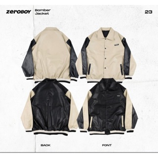 ZEROBOY -  Bomber Jacket แจ็คเก็ตหนัง