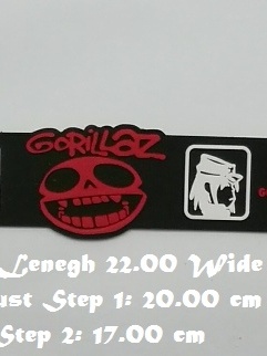สร้อยข้อมือยาง Gorillaz กําไลยางซิลิโคน แฟชั่น วงดนตรี กันน้ำ  silicone rubber wristband bracelet