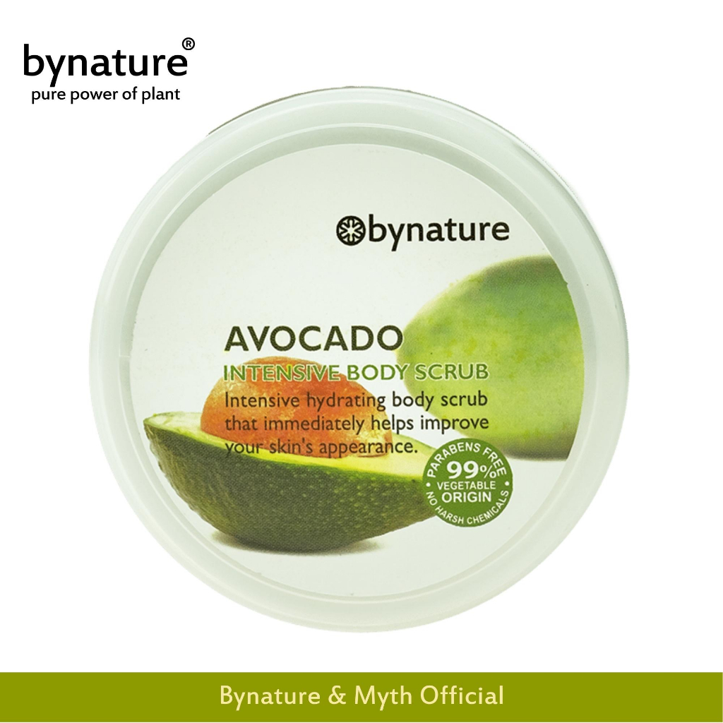 bynature-avocado-intensive-body-scrub-บอดี้สครัปอโวคาโด-ส่วนผสมจากพืช-99-อโวคาโดอินเทนซีพบอดี้สครับ