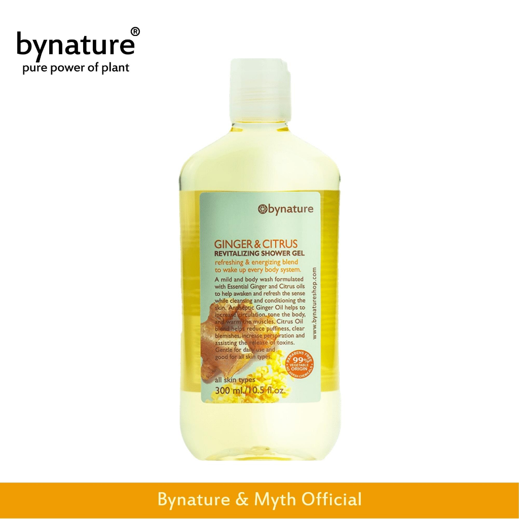bynature-ginger-amp-citrus-revitalizing-shower-gel-สบู่เหลวอาบน้ำขิงและไซทรัส-จิงเจอร์แอนด์ไซทรัสชาวเวอร์เจล