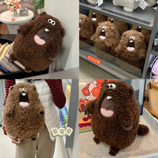 🍑 ตุ๊กตา Groundhog กราวด์ฮอก  ตุ๊กตาตลก น้องน่ารัก กอดถนัดมือ cute doll ของขวัญ กรีดร้อง ตุ๊กตาน่ารัก