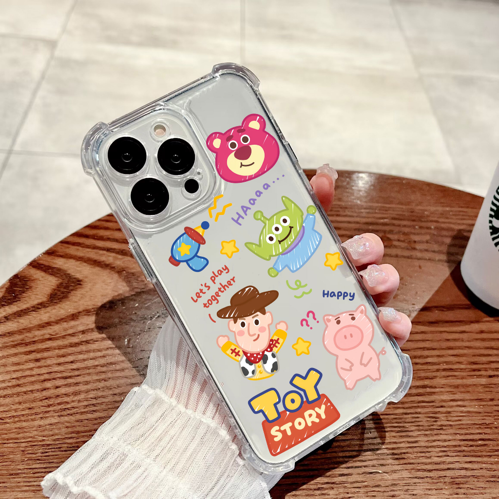 เคสโทรศัพท์มือถือ-ซิลิโคนนิ่ม-tpu-ใส-กันกระแทก-ลายการ์ตู-สําหรับsamsung-s20fe-s21fe-s23-s23plus-s23ultra-s22ultra-a73-5g