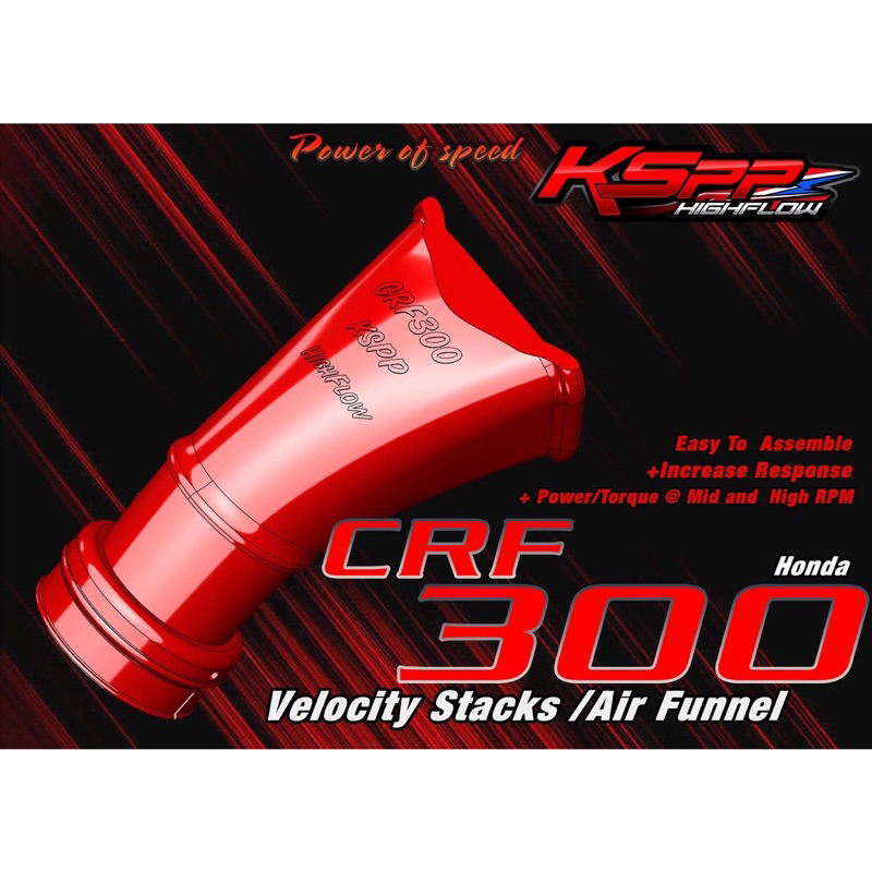 crf300-ท่อกรอง-velocity-stack-ท่อกรองอากาศ-crf300-intake-air-pipe-crf300-velocity-stack-crf300-airfunnel-crf300-l