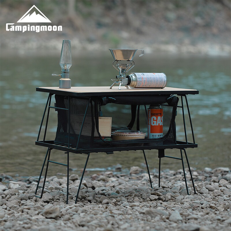 rack-table-campingmoon-โต๊ะตะแกรง-ของแท้-มีสีดำ-และ-เขียว