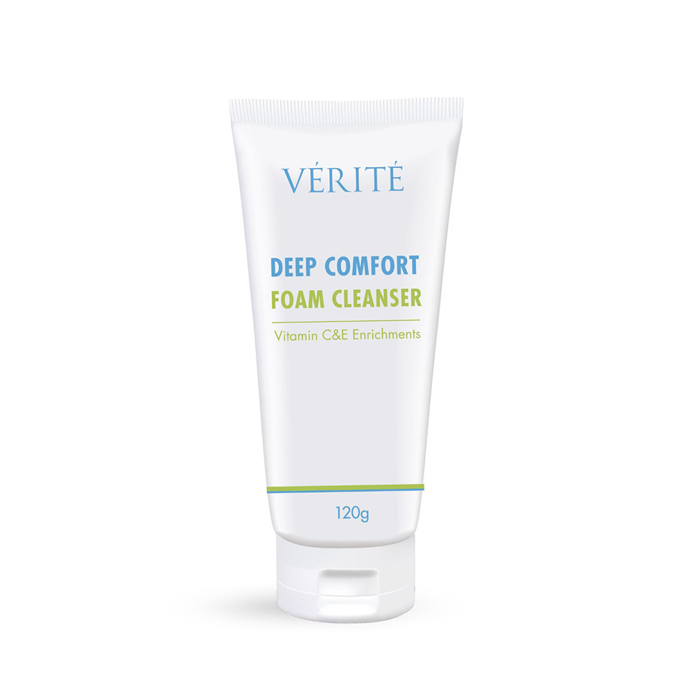 verite-deep-comfort-foam-cleanser-ผลิตภัณฑ์ทำความสะอาดผิวหน้า-120g
