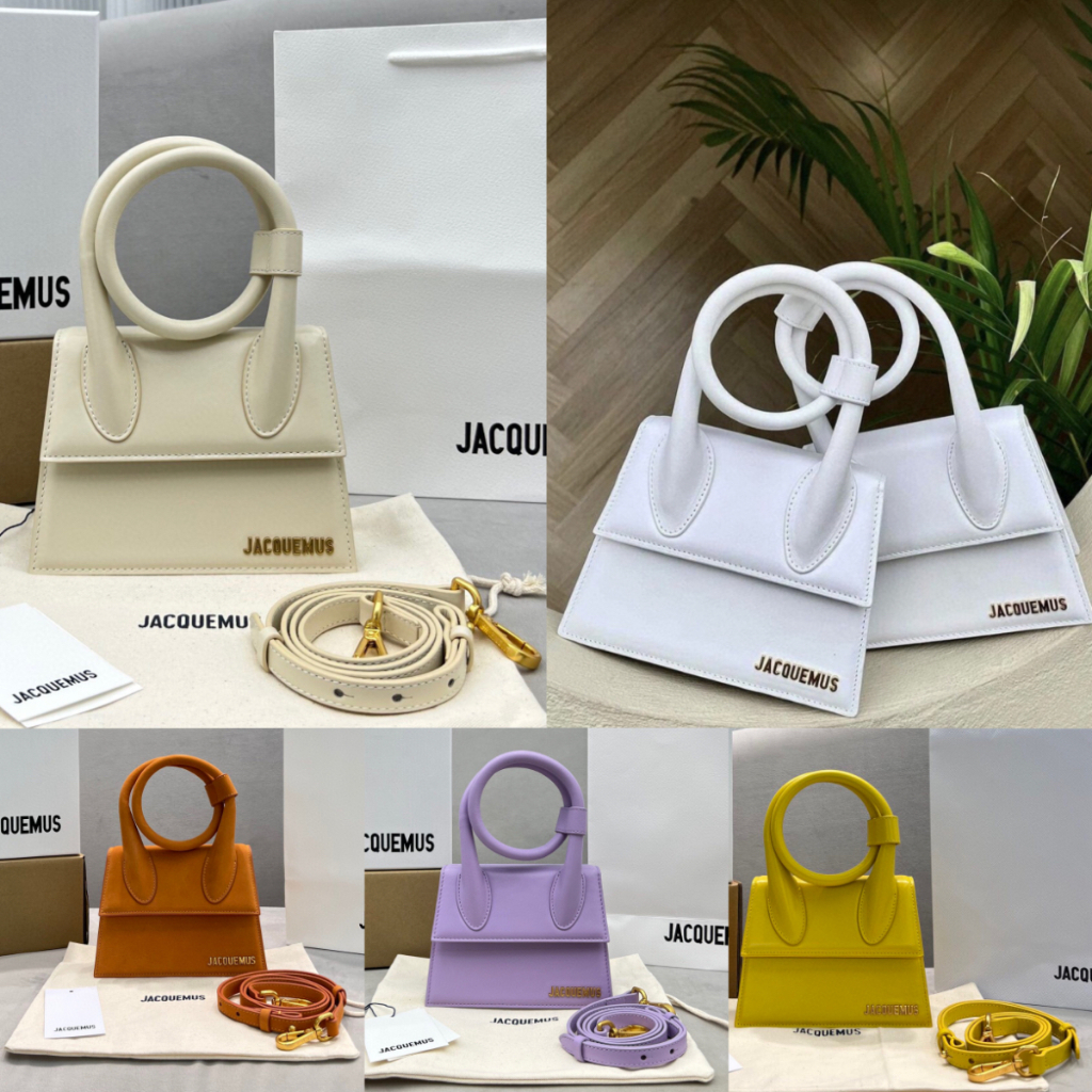 พรี-ราคา7200-jacquemus-2023-หนังแท้-กระเป๋าสะพายข้าง-กระเป๋าสะพาย18x15-5x8cm