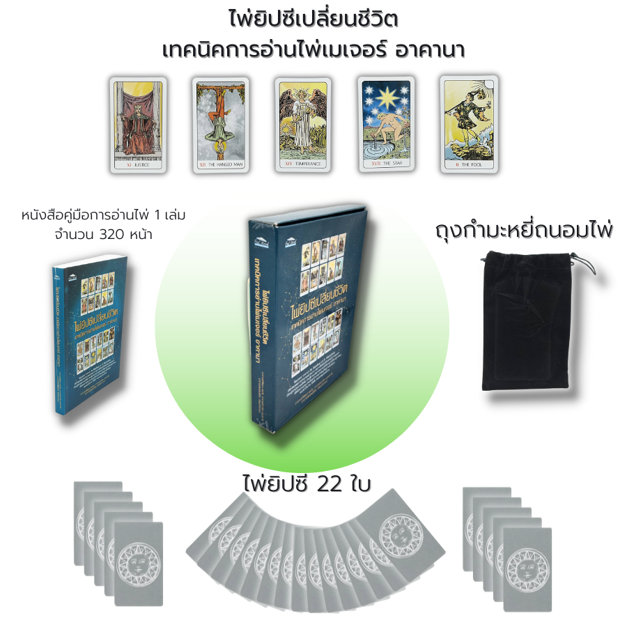 ไพ่ยิปซี-เปลี่ยนชีวิต-เทคนิคการอ่านไพ่เมเจอร์-อานาคา-หนังสือ-พร้อมไพ่-ไพ่ดูดวง-ไพ่พรหมญาณ-ดูดวง-ไพ่ทาโรต์-magician