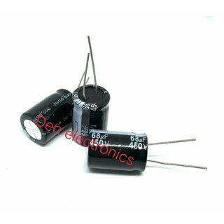 C ตัวเก็บประจุ ค่า 68UF. 450V 105 องศา Electrolytic Capacitor