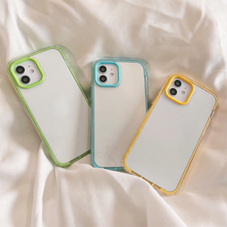 (พร้อมส่งจากไทย) เคส Iphone11 แบบนิ่ม 2 ชั้น สีฟ้า