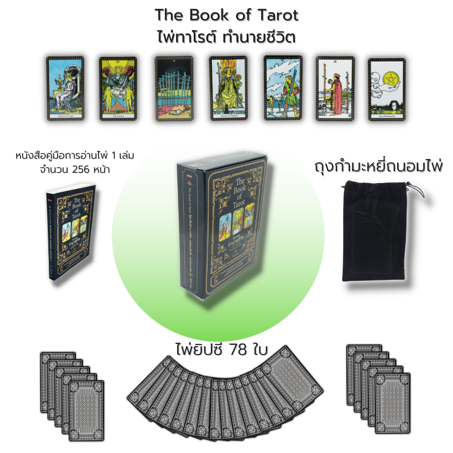 ไพ่ยิปซี-the-book-of-tarot-ไพ่ทาโรต์-ทำนายชีวิตไพ่ยิปซี-กุญแจไขชีวิต-หนังสือ-พร้อมไพ่-ไพ่ทำนาย-ไพ่ดูดวง-the-magician