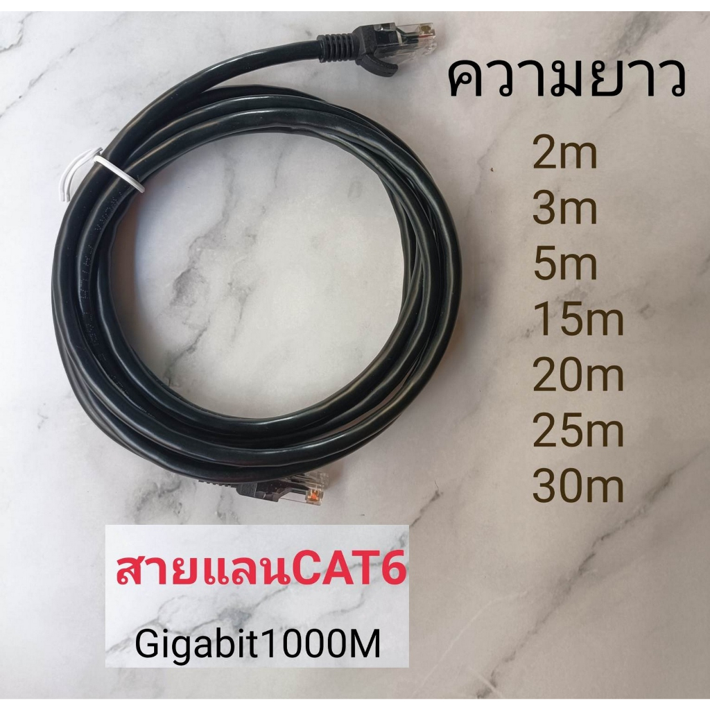 ส่งจากไทย-สายแลน-lan-cat6-indoor-ภายใน-สายพร้อมใช้งาน-สายสำเร็จ