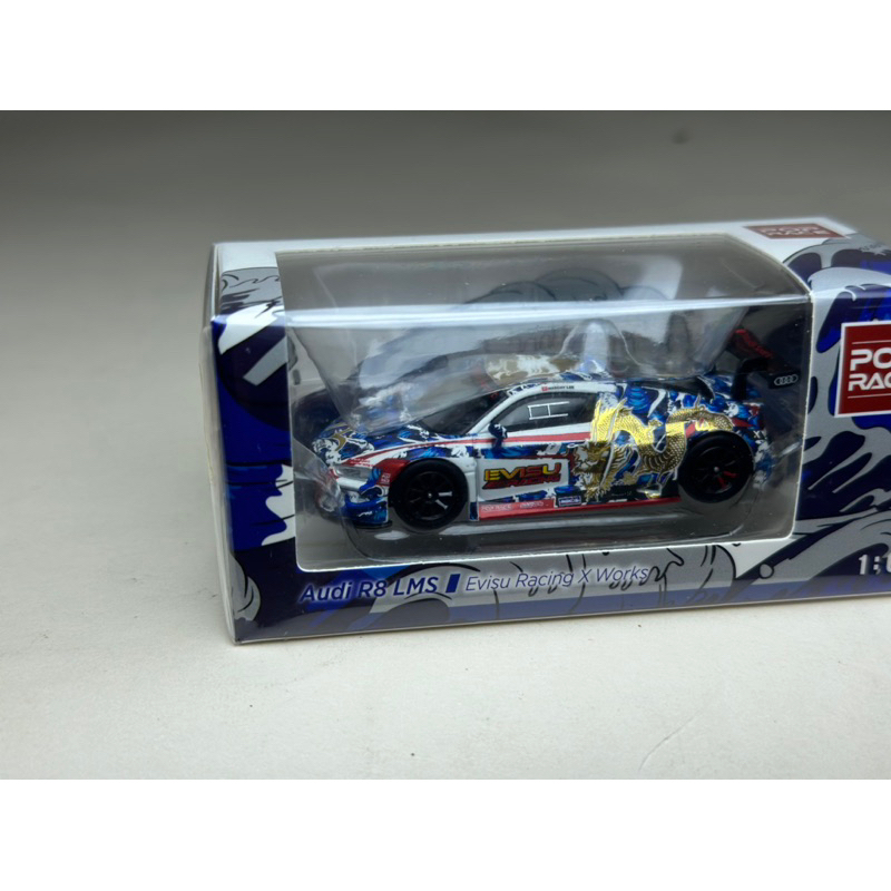 audi-r8-lms-evisu-racing-x-works-scale-1-64-ยี่ห้อ-poprace