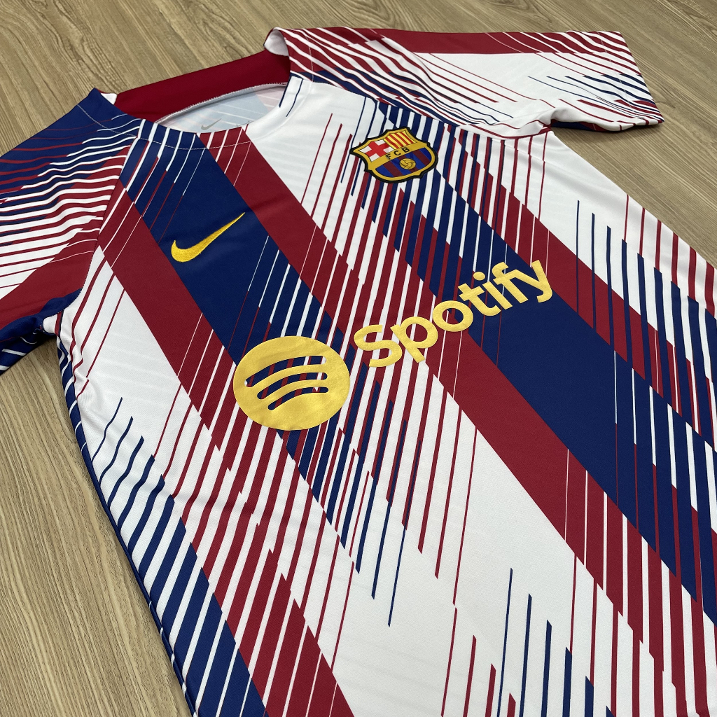 เสื้อบอล-barcelon-บาซ่า-2023-2024ใหม่ล่าสุดเนื้อผ้าโพลีเอสเตอร์-เกรดแฟนบอล-aaa