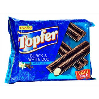 10 Packs Frontier Topfer Black &amp; White Duo Wafer Stick 80G