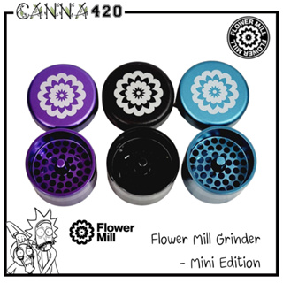 Flower Mill Grinder - Mini Edition ไกรน์เดอร์สมุนไพร Flowermill Grinder - Black, Blue & Purple อุปกรณ์บด ที่บด เครื่องบด