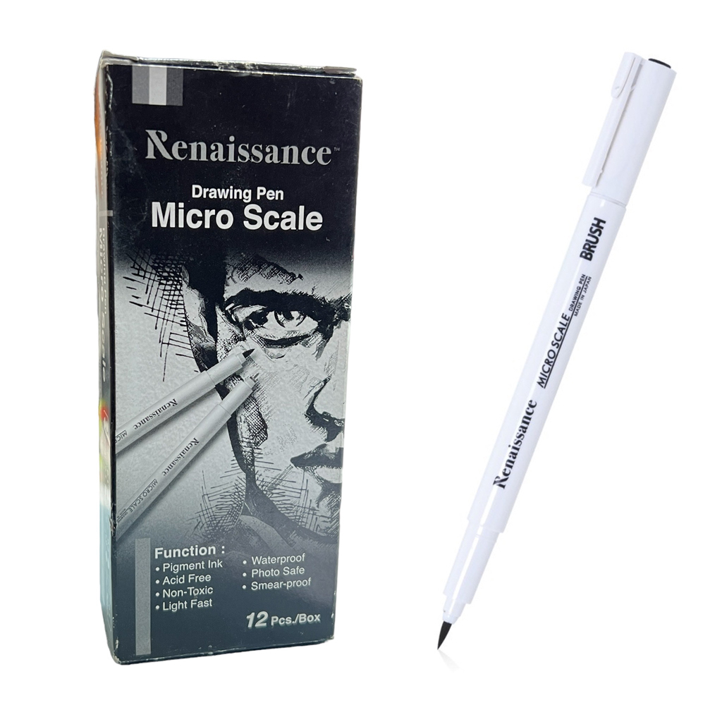 Renaissance ปากกาตัดเส้น Drawing Pen Micro Scale BRUSH จำนวน 1 ด้าม ...