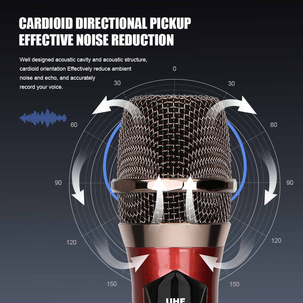 ux04-ไมโครโฟนไร้สาย-4-ไมโครโฟนระยะที่ได้รับระยะทาง-50-ม-ระยะทาง-uhf-ไดรฟ์ระดับ-ktv-ระดับ-100