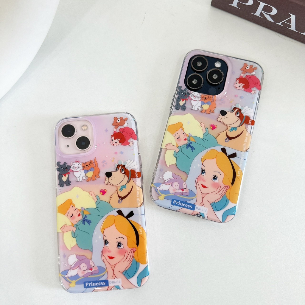 พร้อมส่ง-เคสลายเจ้าหญิง-แถมสติ๊กเกอร์-อลิช-สกต