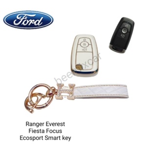 เคสกุญแจรีโมทรถยนต์ Tpu สําหรับ รถรุ่น Ford Ranger Everest Fiesta Focus Ecosport Smart key