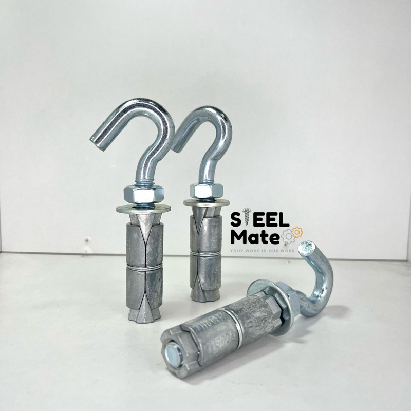 พุกตะกั่วตะขอ พุ๊กตะกั่วพร้อมตะขอ ขนาด 1/4”-1/2” | Shopee Thailand