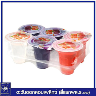 *ปีโป้ ขนมเยลลี่คาราจีแนนผสมน้ำผลไม้ 15% รวมรส 90 กรัมX 6 ถ้วย (540 กรัม) 0145