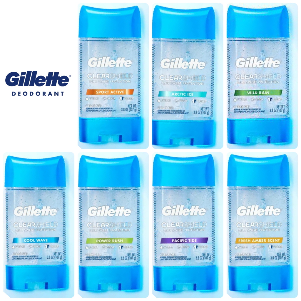 Gillette Clear Gel Men's Antiperspirant and Deodorant 3.8 oz(107g
