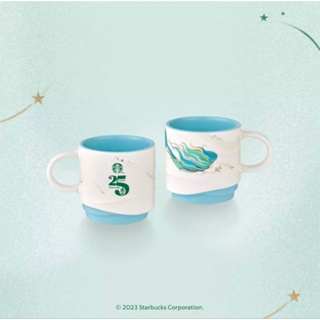 แท้💯⭐️ Starbucks® 25th Anniversary Blue wave (12oz.) แก้วเซรามิก (ฉลองครบรอบ 25ปี)