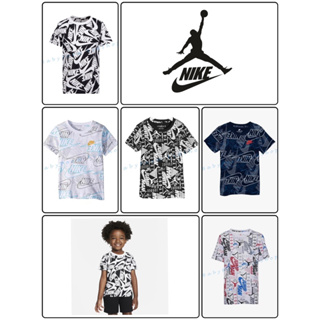 🔥🔥New Arrival🔥🔥 Nike Jordan เสื้อยืดคอกลมเด็กชาย-หญิง ของแท้💯%