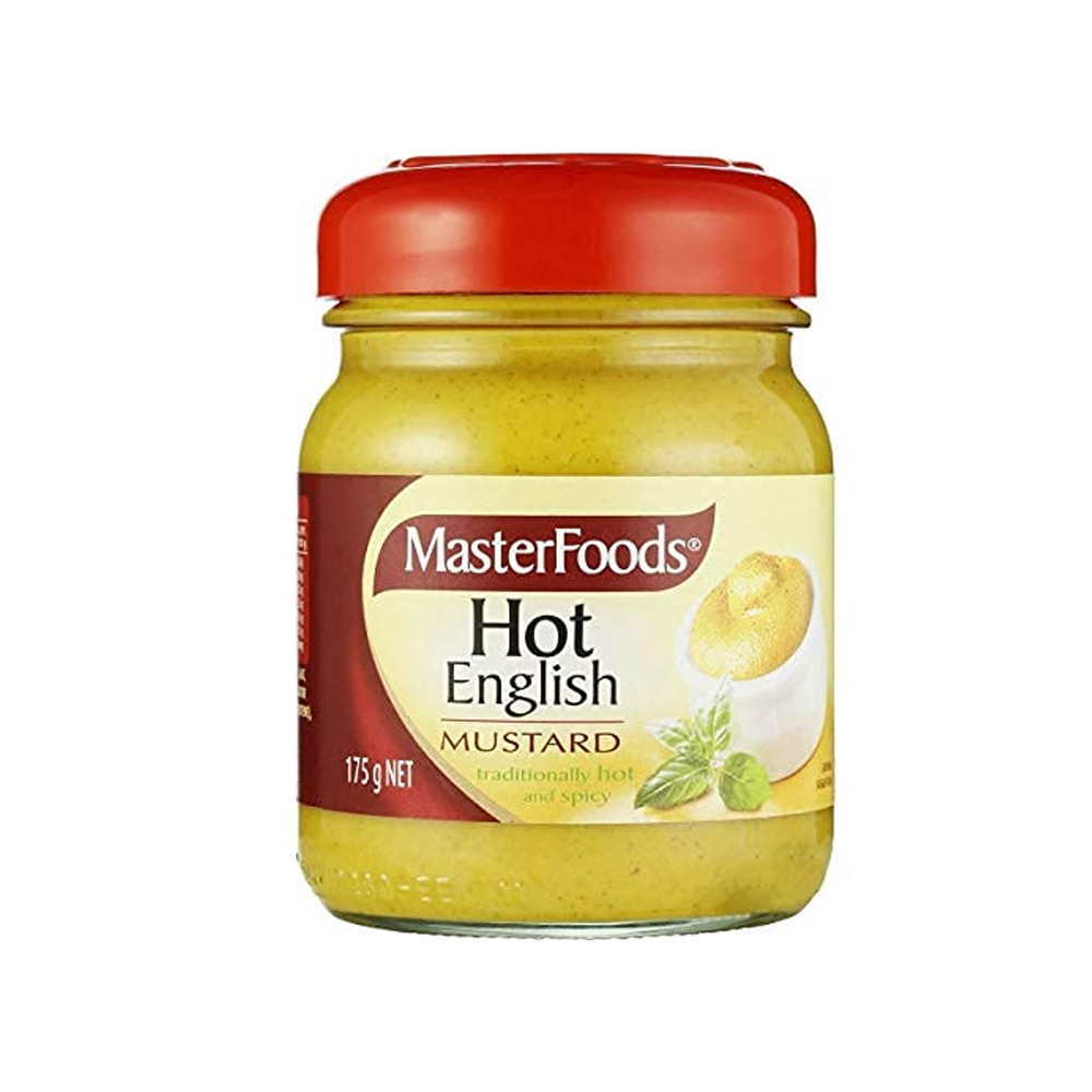MasterFoods Hot English Mustard 175g มัสตาร์ด มาสเตอร์ฟู้ดส์ มัสตาร์ด