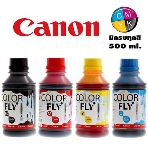 หมึก-canon-หมึกเติม-canon-ขนาด-500-ml-color-fly-แท้-เติม-canon-ได้ทุกรุ่น