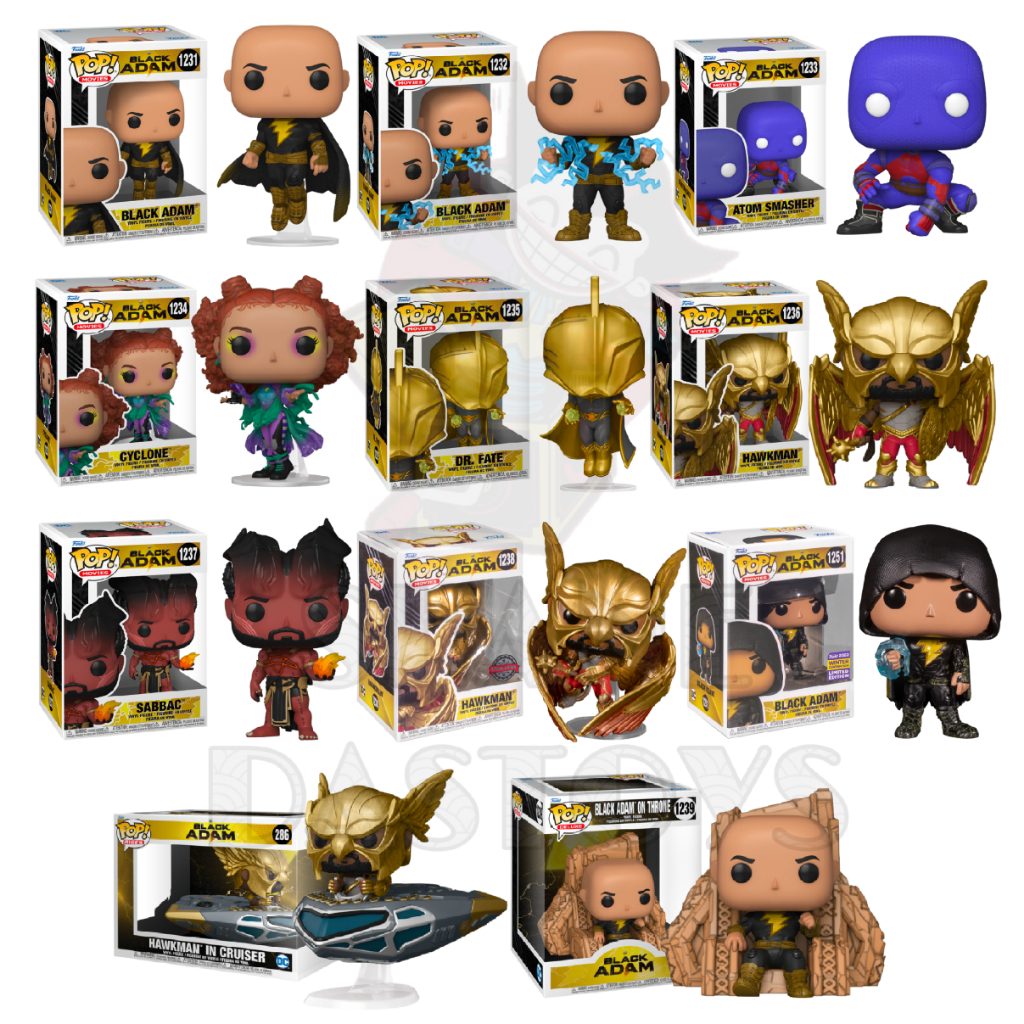Funko Pop Movies: Black Adam - Black Adam #1232 | Frete Grátis