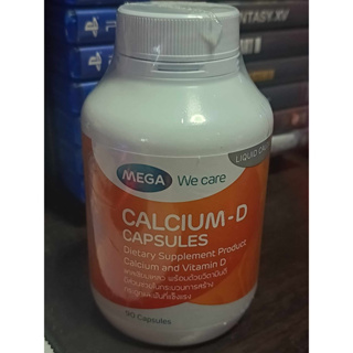 MEGA We care เมก้าวีแคร์ Calcium-D (90 s) แคลเซียม-ดี ผลิตภัณฑ์เสริมอาหาร 90 เม็ด