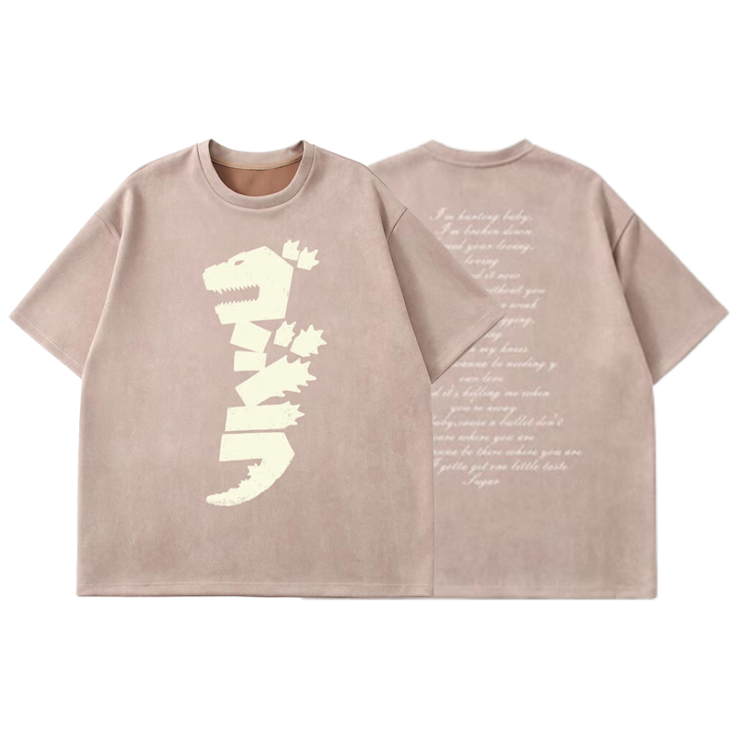 butter-up-เสื้อยืดสตรีทโอเวอร์ไซส์-dinosaur-street-oversize-t-shirt